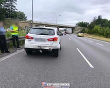 Zderzenie samochodów na A4