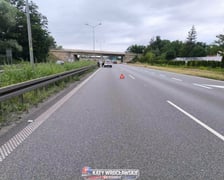 Zderzenie samochodów na A4