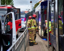 Wypadek dwóch tramwajów na skrzyżowaniu Małachowskiego z Pułaskiego - 7 lipca 2027 r.