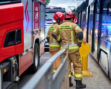 Wypadek dwóch tramwajów na skrzyżowaniu Małachowskiego z Pułaskiego - 7 lipca 2027 r.