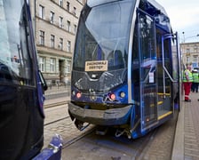 Wypadek dwóch tramwajów na skrzyżowaniu Małachowskiego z Pułaskiego - 7 lipca 2027 r.
