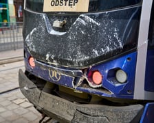 Wypadek dwóch tramwajów na skrzyżowaniu Małachowskiego z Pułaskiego - 7 lipca 2027 r.