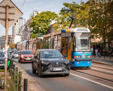 Kolizja samochodów na ulicy Traugutta