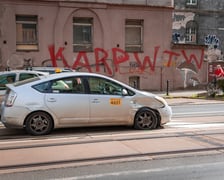 Kolizja samochodów na ulicy Traugutta