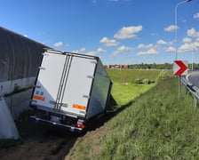 Wypadek TIR-a na Autostradowej Obwodnicy Wrocławia