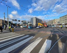 tramwaj wykolejony na pl. Legionów