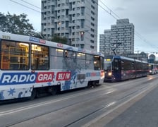 Tramwaj zderzył się z autem na placu Grunwaldzkim. Na zdjęciu miejsce zdarzenia