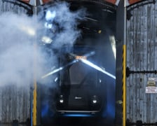 Prezentacja pierwszej zmodernizowanej Škody 16T na zajezdni Borek.