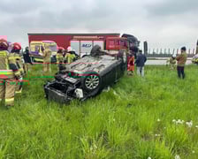 Wypadek na A4 w okolicy Wądroża Wielkiego