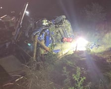 Wypadek na S8 z udziałem dwóch ciężarówek