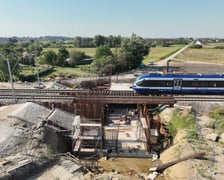 Tak dwa miesiące temu wyglądał plac budowy przystanku kolejowego Oława Zachodnia