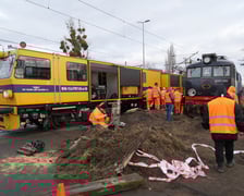 <p>Wykolejenie pociągu na Sołtysowicach.</p>