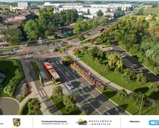 Tak po przebudowie wyglądać będzie skrzyżowanie ulic Awicenny, Wiejskiej i Mokronoskiej