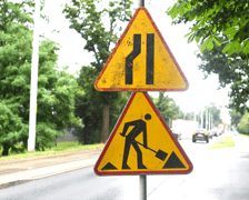 Budowa mijanki na ulicy Przyjaźni