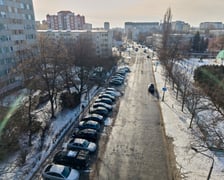 Ulica Poznańska z lotu ptaka. Zdjęcie z 5 stycznia