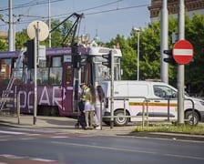 Awaria tramwaju na pl. Jana Pawła II