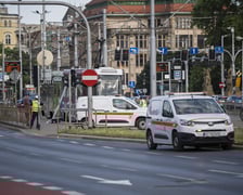 Awaria tramwaju na pl. Jana Pawła II