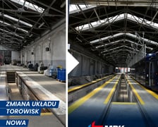 Hala nr 1 przed remontem i hala nr 2 po modernizacji