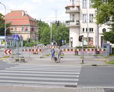 <p>Remont tor&oacute;w na skrzyżowaniu ulic Powstańc&oacute;w Śląskich z Jastrzębią, 26.07.2025</p>