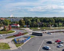 Widok na działkę Develii i okolice - rondo Bartoszewskiego i ulicę Pilczycką