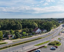 Widok na działkę Develii i okolice - ulicę Pilczycką