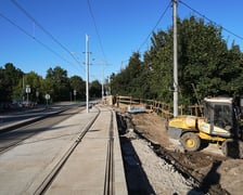 <p>Budowa mijanki na ul. Przyjaźni, stan z dnia 20 września 2025 r.</p>