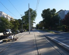 <p>Budowa mijanki na ul. Przyjaźni, stan z dnia 20 września 2025 r.</p>