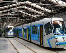 Skody 19T na zajezdni Borek