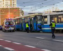 Zderzenie tramwajów na pl. Jana Pawła II.
