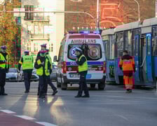 Zderzenie tramwajów na pl. Jana Pawła II.