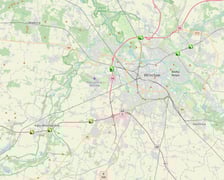 Odcinkowe pomiary prędkości  na al. Jana III Sobieskiego we Wrocławiu, na AOW i A4