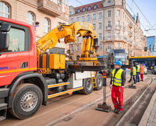 <p>Wykolejenie tramwaju przy ul. Piłsudskiego, 06.01.2026</p>