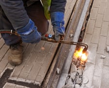 Naprawa torowiska przy ul. Legnickiej