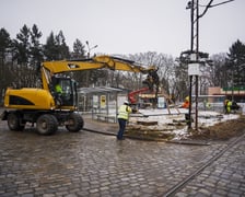 Początek prac na pętli Sępolno - 21.02.2026 r.