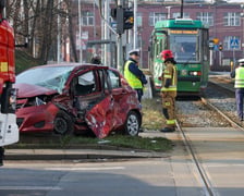 Wypadek przy ul. Strzegomskiej we Wrocławiu, 19.03.2026 r.