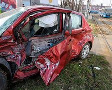 Wypadek przy ul. Strzegomskiej we Wrocławiu, 19.03.2026 r.
