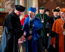 <p>Uroczystość przyznania Serhijowi Żadanowi tytułu doktora honoris causa Uniwersytetu Wrocławskiego</p>
