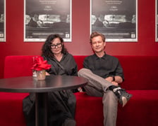<p>Katarzyna Sobańska i Marcel Sławiński, scenografowie filmu &bdquo;Ojczyzna&rdquo;</p>