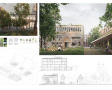 <p>Wizualizacje prac, kt&oacute;re brały udział w konkursie.&nbsp;Warszawska pracownia TŁO Michał Sikorski Architekt</p>