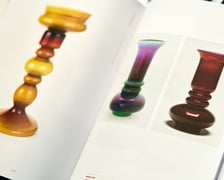 <p>Książka-katalog wystawy &bdquo;Szklane życiorysy&rdquo; &ndash; projekt Lucyny Pijaczewskiej</p>