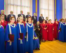 Uroczystość wręczenia odznaczeń w sali na antresoli dworca Wrocław Główny (18 stycznia