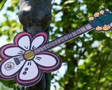 <p>Pomnik Wrocławianki dostał w prezencie gitarę i certyfikat uczestnictwa w Gitarowym Rekordzie Świata 2025</p>