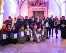 <p>Uroczystość przyznania stypendiów dla młodzieży wrocławskiej, uzdolnionej artystycznie</p>