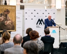 Przekazanie zaginionego obrazu "Lato" Berty Wegmann, Muzeum Narodowe we Wrocławiu. Prof. Piotr Oszczanowski, dyrektor Muzeum narodowego we Wrocławiu