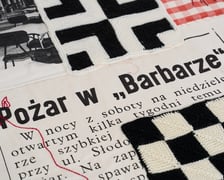 <p>Fragmenty tkaniny artystycznej, kt&oacute;ra od 29 października ozdobi ścianę w Barbarze</p>
