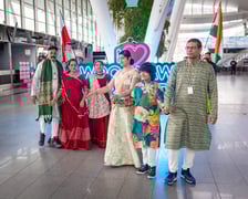 Obchody Święta Diwali na lotnisku we Wrocławiu, 2 listopada 2025