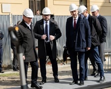 <p class="MsoNormal">Symboliczne &bdquo;wbicie łopaty&rdquo; pod budowę Muzeum Książąt Lubomirskich</p>