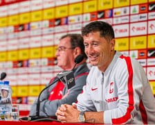 <p>Robert Lewandowski podczas konferencji prasowej na Tarczyński Arenie, 28.05.2026</p>