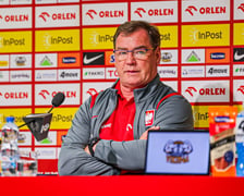 <p>Jan Urban podczas konferencji prasowej na Tarczyński Arenie, 28.05.2026</p>