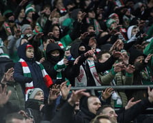 Na zdjęciu kibice Śląska na stadionie Tarczyński Arena, 28.01.2023